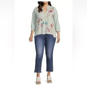 Johnny Was Viviana Effortless Scarf Blouse